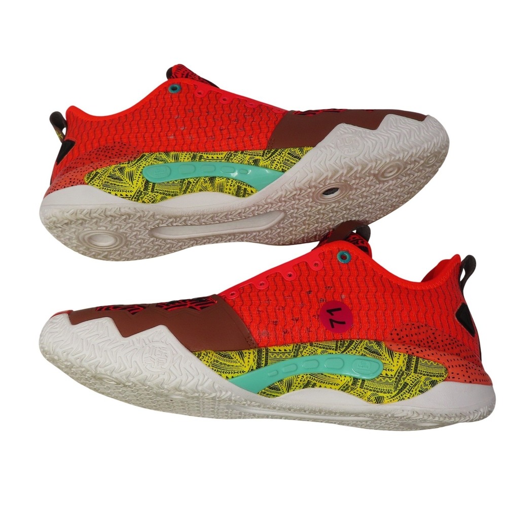 ANTA KAI 1 Kyrie Irving Red Graphic Basketball Shoes Mens 15 Rare HTF Loud Bold - Picture 2 of 14